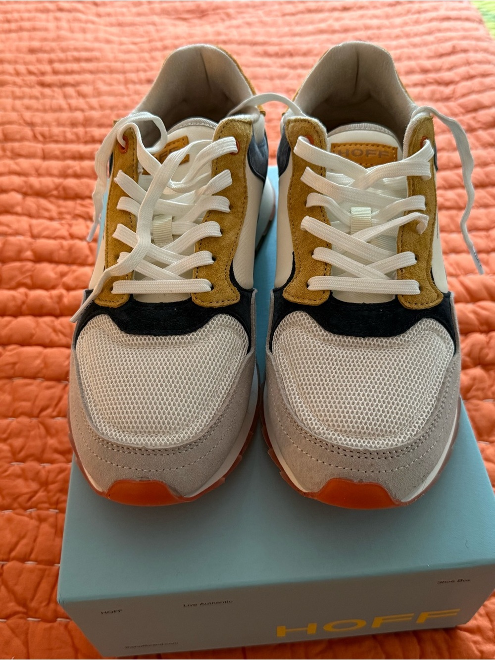 HOFF Women's Multicolor Mesh & Suede Sneaker - White + Multicolor